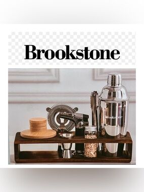 Brookstone 9 Piece Deluxe Cocktail Smoking Kit. NEW!
